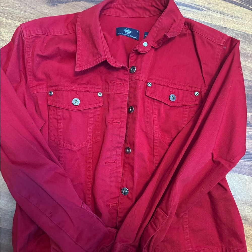 Red Jean Jacket